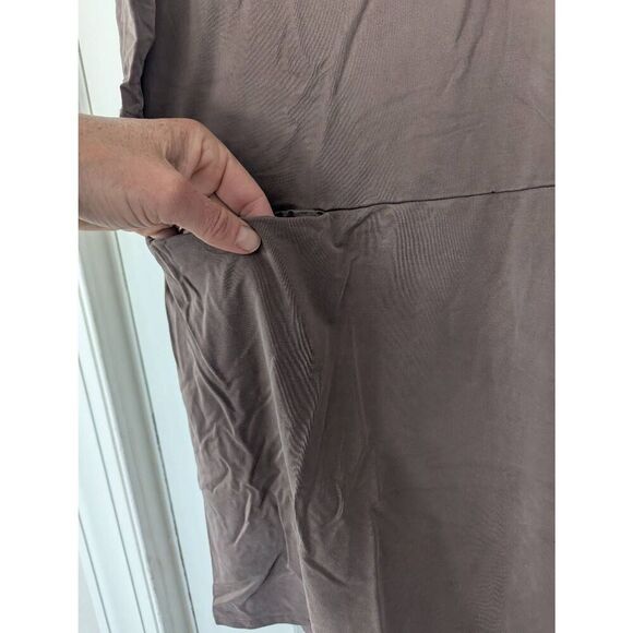 Anthropologie Dolan Tegan Tunic Dress‎ women's size medium taupe slinky - Picture 5 of 7